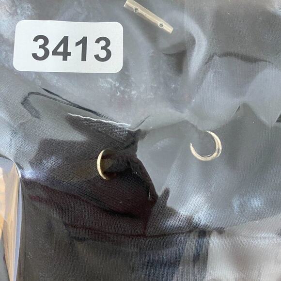 Wasted Paris Hoodie Womens Medium Black Tie Dye Cropped - Picture 15 of 15